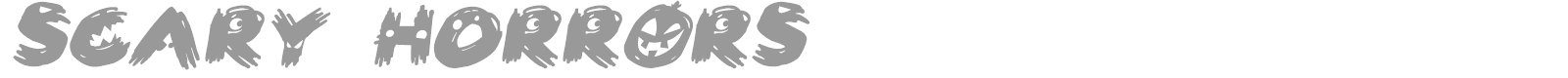 Scary Horrors font preview